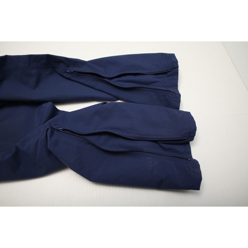 Vintage Eddie Bauer Pants Mens Medium Blue Nylon Goretex Waterproof Zip Ankles - Picture 15 of 16